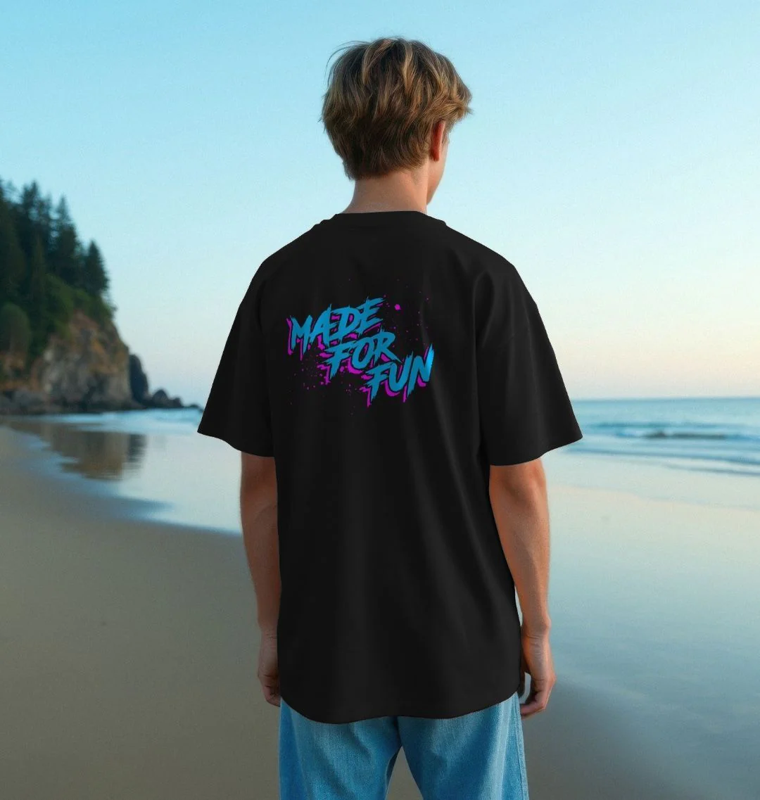 Marin Men's Oversized T-shirt Black - Image 4